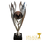 Hitchcock Silver Flame Trophy 11" Award Custom Logo & Free Engraving at 1st Place 4 Trophies