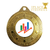 Business Bar Chart Medal Award 50mm Employee of the Month Prize