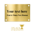 Gold Brass Plaque With Personalised Message