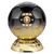 Football Trophy 5.5" Elite Heavyweight Carbon Black & Gold Half Ball