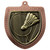 Large Badminton Medal Bronze Cobra 75mm