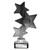 Black Trinity Star Multisport Plastic Trophy 7.25"