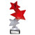 Red Trinity Star Multisport Plastic Trophy 7.25"