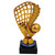 FOOTBALL NET AND BOOT TROPHY BRONZE