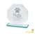 Pet Loss Gift Jade Glass Octagon 120mm