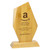  Discovery Bamboo 7" Award Personalised Laser Engraving & Full Colour Printing at 1st Place 4 Trophies