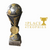 Football Award 6" Grey & Gold Trophy Free Personalised Engraving