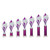 Volcano Multisport Purple Tube Trophy with personalised engraving.

