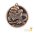 Bronze Deluxe Martial Arts Fist Medal 60mm