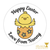 Easter Chick Egg Stickers Set of 30 Personalised 
