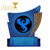 Mini Blue Budget Plastic Plaque 13cm Free Personalised Engraving