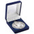 Silver Cricket Medal 50mm With Presentation Box