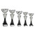 Silver & Black Cup Blade Two Tone Award Dance Gymnastics Cheerleading Ice Skating Roller Blading