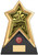 Golf Award Gold & Black Star Force 220mm