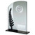 Jade Glass Plaque With Black And Silver Detail 7.25"