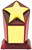 Nickel Gold Star Award 150mm Free Personalised Engraving