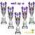  Set of 5 Purple & Silver Column Oracle Awards Dance Gymnastics Dancers Trophies