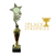 16" Gold & Red Star Award
