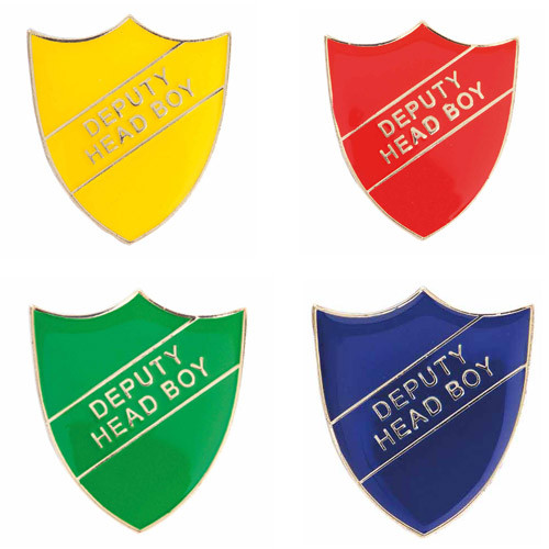 Deputy Head Boy Enamel Shield Badge - personalised award from 1st Place 4 Trophies