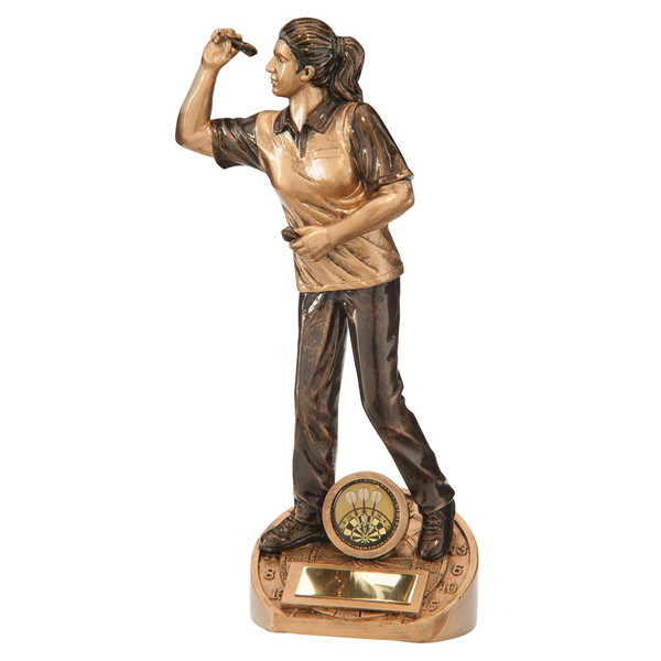 Bullseye Female Darts Trophy Award Club Competition Winners Pub Prize 