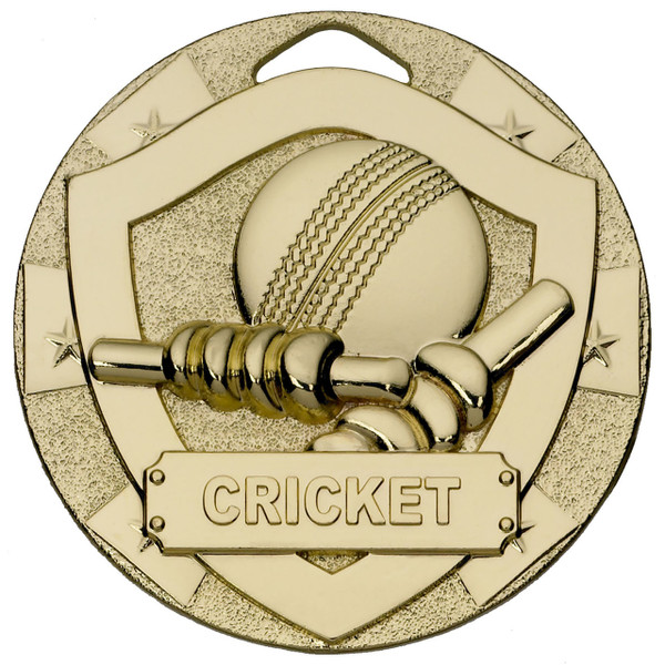 50mm embossed cricket medals in gold silver and bronze with free engraving