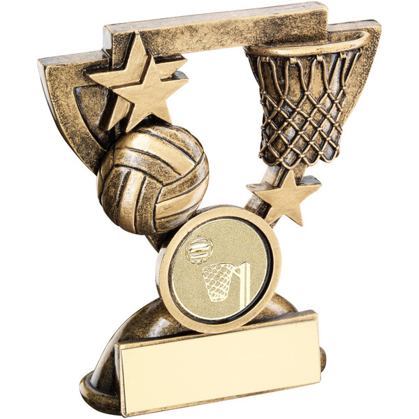 Great value Netball Award available with FREE personalised engraving and standard insert.