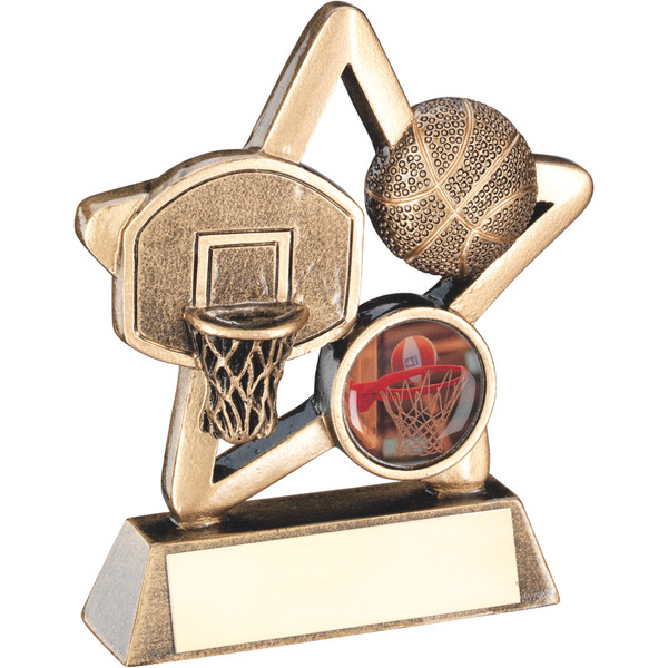 Little Star budget cheap basketball award that includes FREE engraving and standard centre piece.