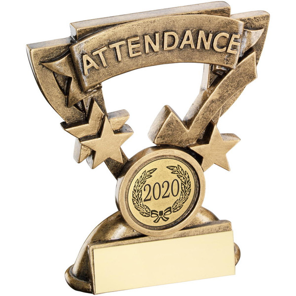 School attendance award with FREE engraving