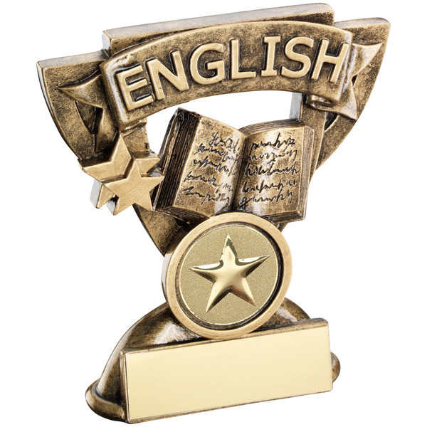 School English Achievement Award in a cup star frame. Includes FREE personalised engraving.