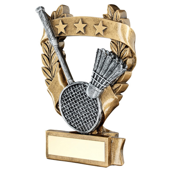 Badminton trophy available in 3 sizes with FREE engraving 