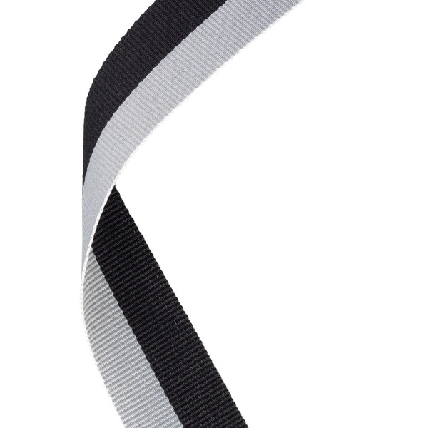 Black & Grey Medal Ribbon at 1stPlace4Trophies