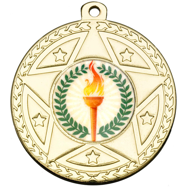 50mm Gold Multisport Star Medal Award