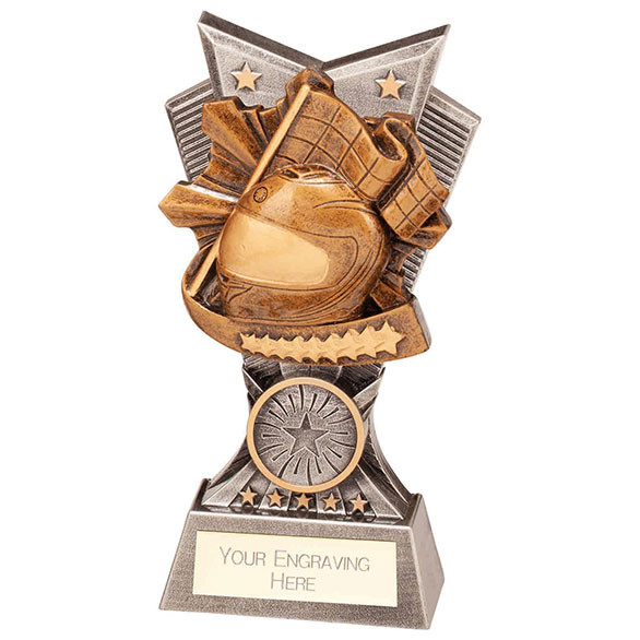 SPECTRE Silver Resin Motorsport Helmet Trophy