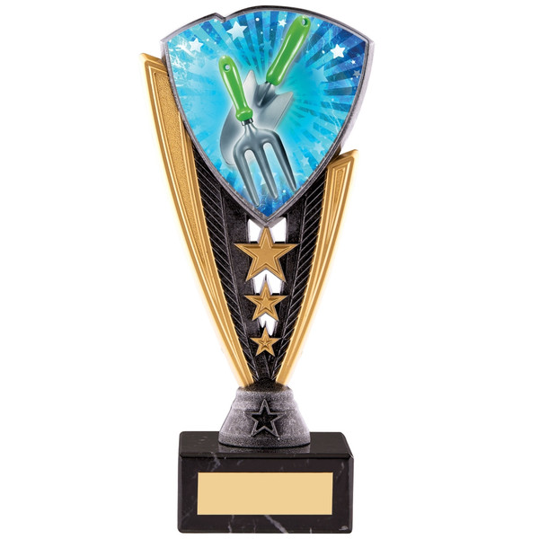 Utopia Gardening Trophy - personalised award from 1st Place 4 Trophies