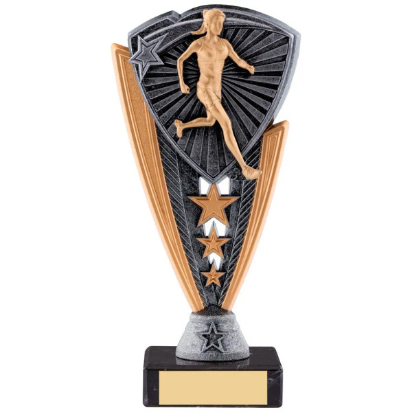 Utopia Female Runner Trophy - personalised award from 1st Place 4 Trophies