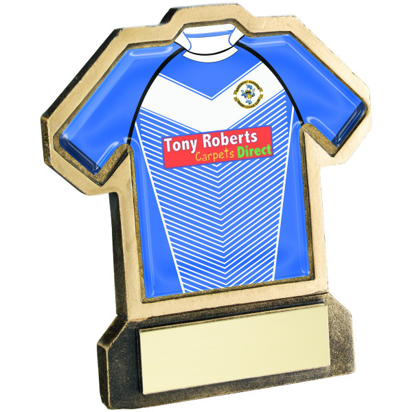 Custom Football Shirt or Rugby Shirt Awards at 1st Place 4 Trophies