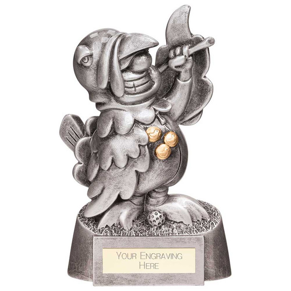 Goof Balls Golf Award Turkey Silver Novelty Resin Trophy