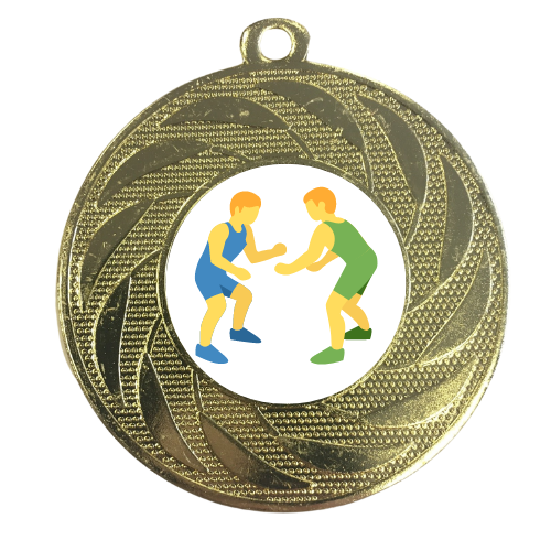 Wrestling Medal 50mm Free Engraving