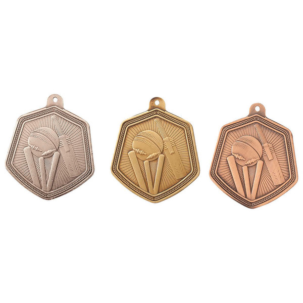 Cricket Medal Falcon Stamped Iron 65mm
