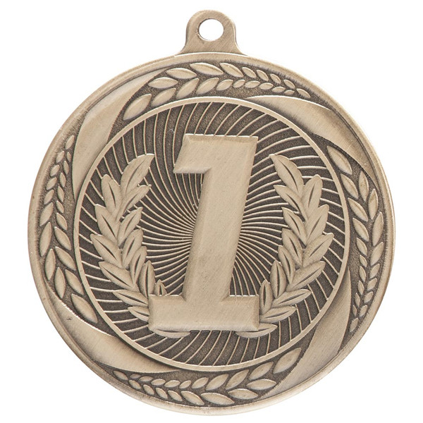 Gold 1st Place Medal Stamped Iron 55mm