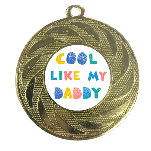 Cool Like My Daddy Medal Son Gift Matching Award Father's Day