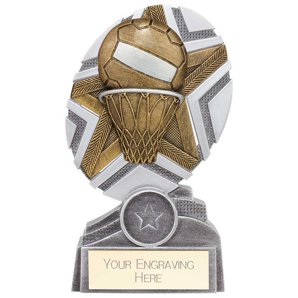 Netball The Stars Plaque Trophy 
