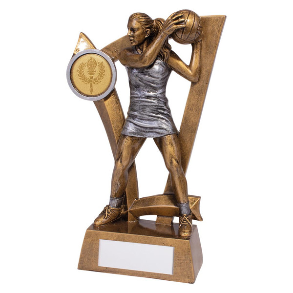 Netball Predator Award 4.75" Trophy Female Figure
