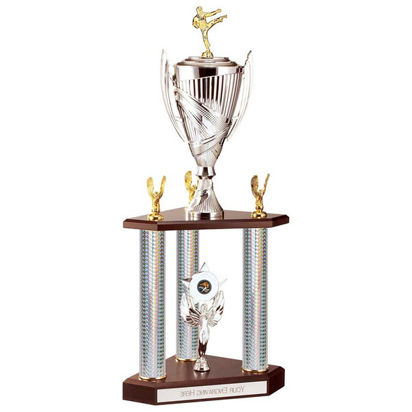 Colossus Triple Tower Martial Arts 23" Trophy 