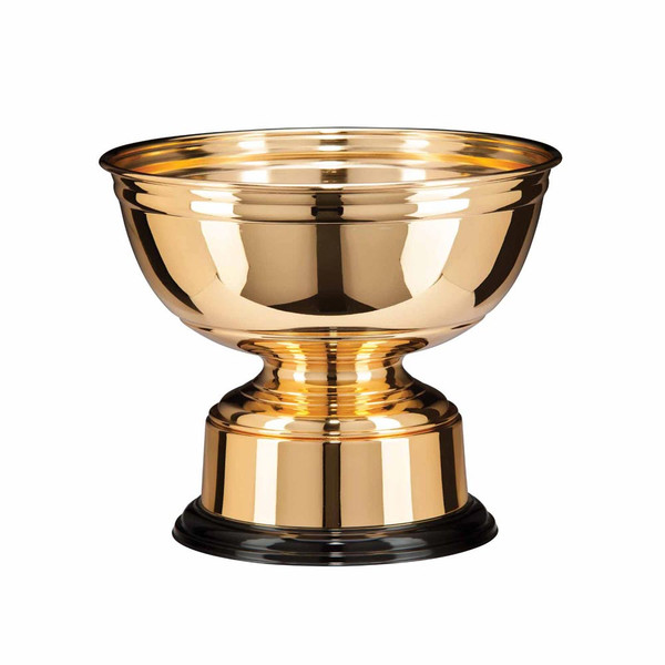 Sienna Electro Plated Gold Finish Bowl 210mm Gold Plated Award