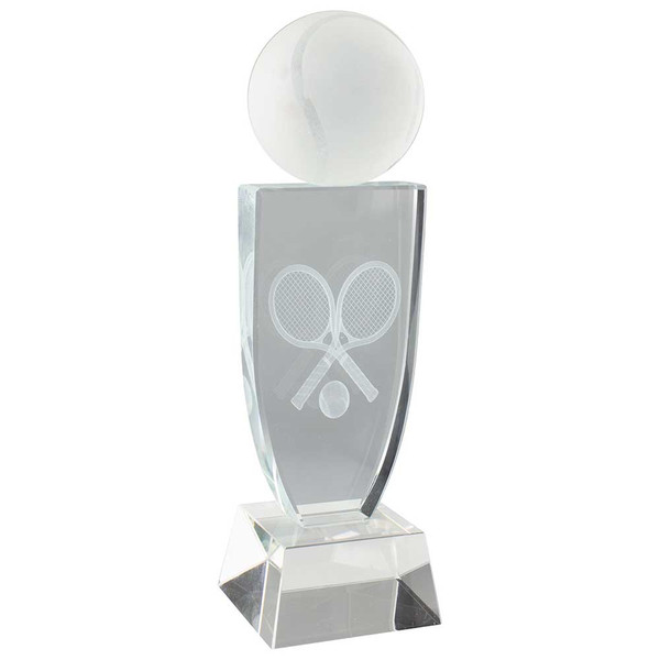 Premium Crystal Glass Tennis Reflex Award 