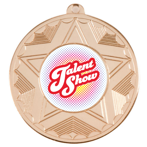 Talent Show Medal Award 50mm Singing, Dancing, Comedy, Magic Tricks 