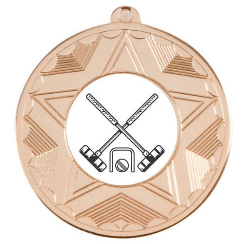 Croquet Medal Award 50mm Wickets Prize