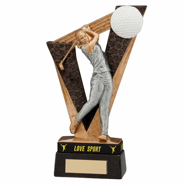 Victory Golfer Female Award 180mm Free Personalised Engraving