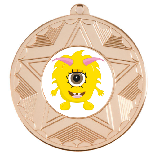 Yellow Monster Medal Award Children's Party Prize Birthday Gift Party Bag Filler School Award